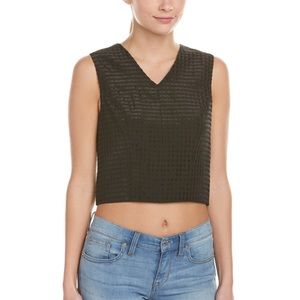 1. STATE  ||  Gingham Top in Rich Black